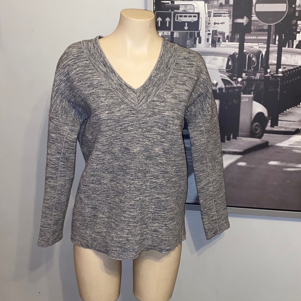 White and Warren zip back sweater size S